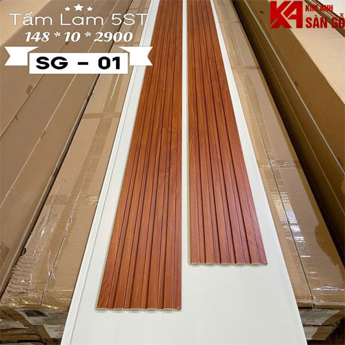 Tấm Ốp Tường Lam 5 Sóng Thấp SG-01